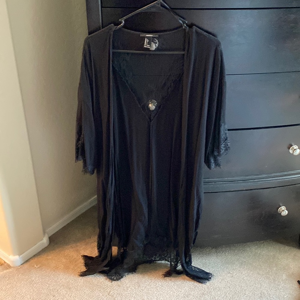 F21 duster kimono